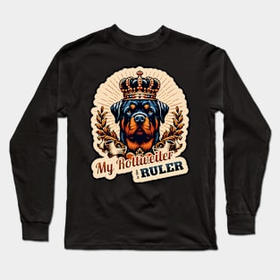 King Queen Rottweiler Long Sleeve T-Shirt